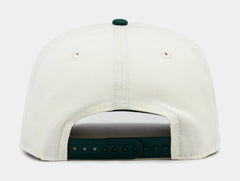 Las Vegas Raiders 50 950AF Snapback Mens Hat (Beige/Green)