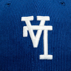 New Era 59Fifty Corduroy Los Angeles Dodgers 2020 World Series Champions Patch Upside down Hat - Royal, White