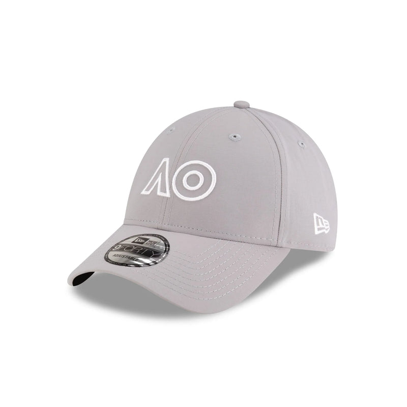 2025 Australian Open Core Outline Gray 9FORTY Adjustable Hat
