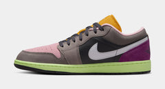 Air Jordan 1 Low SE Tokyo Bio Hack Mens Lifestyle Shoes (Oil Grey/Cave Stone/Arctic Punch/White)