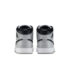Air Jordan 1 Mid (White/Black/Lt Smoke Grey)