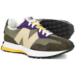 New Balance 327 Skunk Suede Brown Purple Yellow White MS327DO Shoe Sneaker