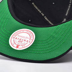 Boston Bruins Mitchell & Ness NHL HAT TRICK Snapback Adjustable Hat - Black/Gold