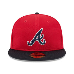 New Era 59Fifty Atlanta Braves 2025 Spring Training Patch Hat - Red, Navy