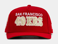 San Francisco 49Ers Bold Curve 950AF Snapback Mens Hat (Red/Gold)