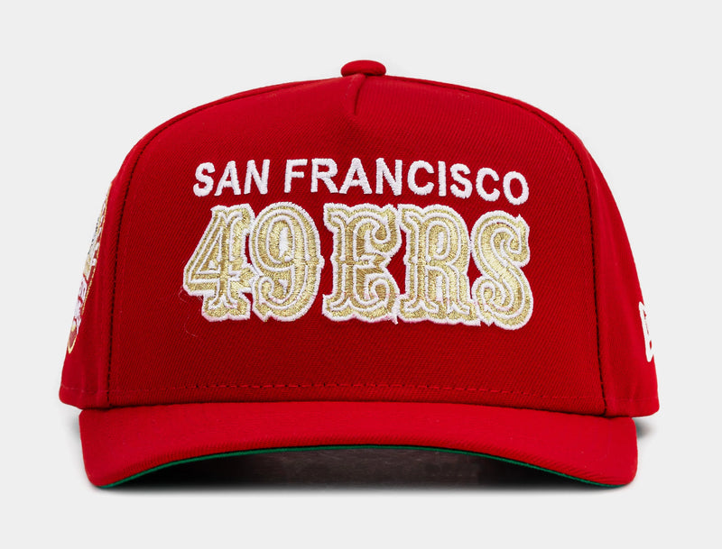 San Francisco 49Ers Bold Curve 950AF Snapback Mens Hat (Red/Gold)