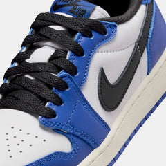 Air Jordan 1 Low Game Royal Grade School Lifestyle Shoes (White/Game Royal/Sail/Black)