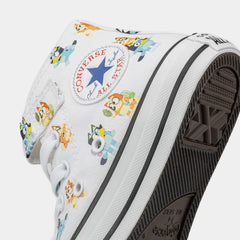 Chuck Taylor All Star Bluey & Bingo Preschool Lifestyle Shoes (White/Blue)