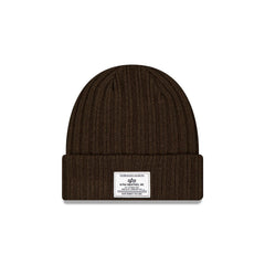Alpha Industries X New Era Brown Cuff Knit Hat