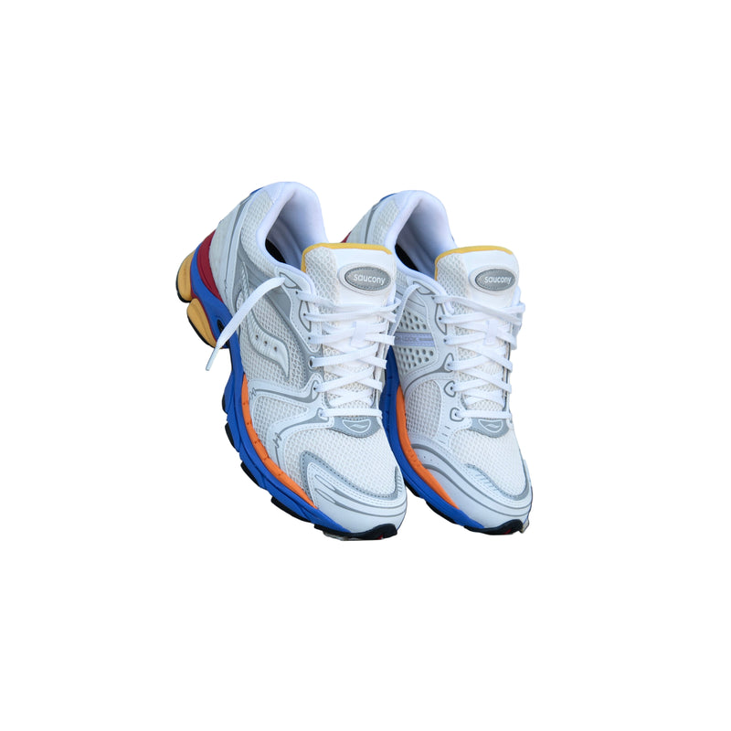 Mens Saucony Progrid Triumph 4 Galaxy (White/Multi)