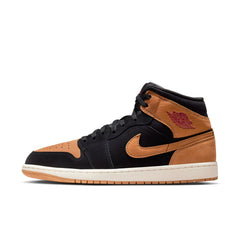 Air Jordan 1 Mid SE (Black/Flax/Varsity Red/Sail)