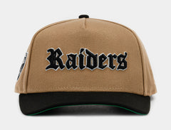 Las Vegas Raiders Khaki 950AF Snapback Mens Hat (Khaki/Black)