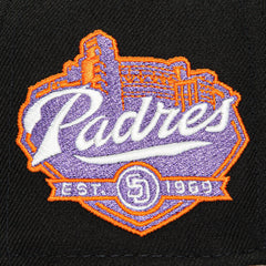 New Era 59Fifty San Diego Padres Logo Patch San Diego Hat - Black, Grey