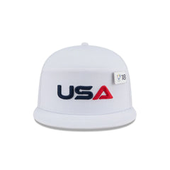2025 Ryder Cup Team USA White Split Panel 9FIFTY Snapback Hat