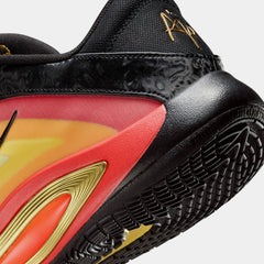 A One ASW Womens Lifestyle Shoes (Black/Metallic Gold/Bright Crimson)