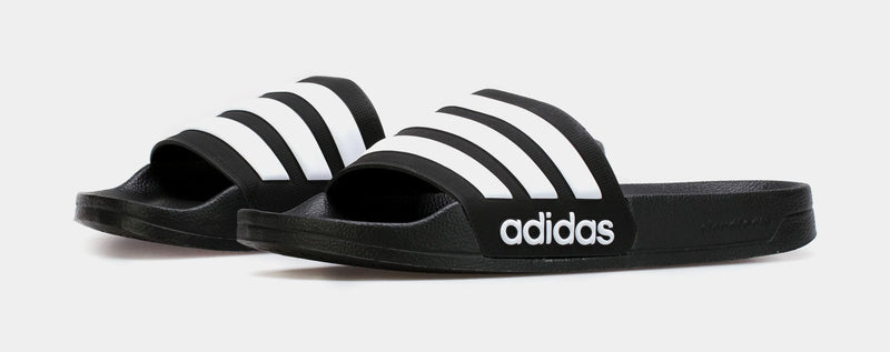 Adidas Adilette Cloudfoam Black White Mule Slide Sandal Slippers