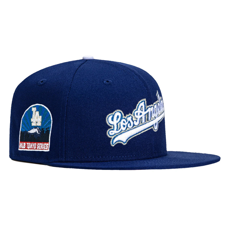 New Era 59Fifty Los Angeles Dodgers 2025 MLB Tokyo Series Patch Script Hat - Royal