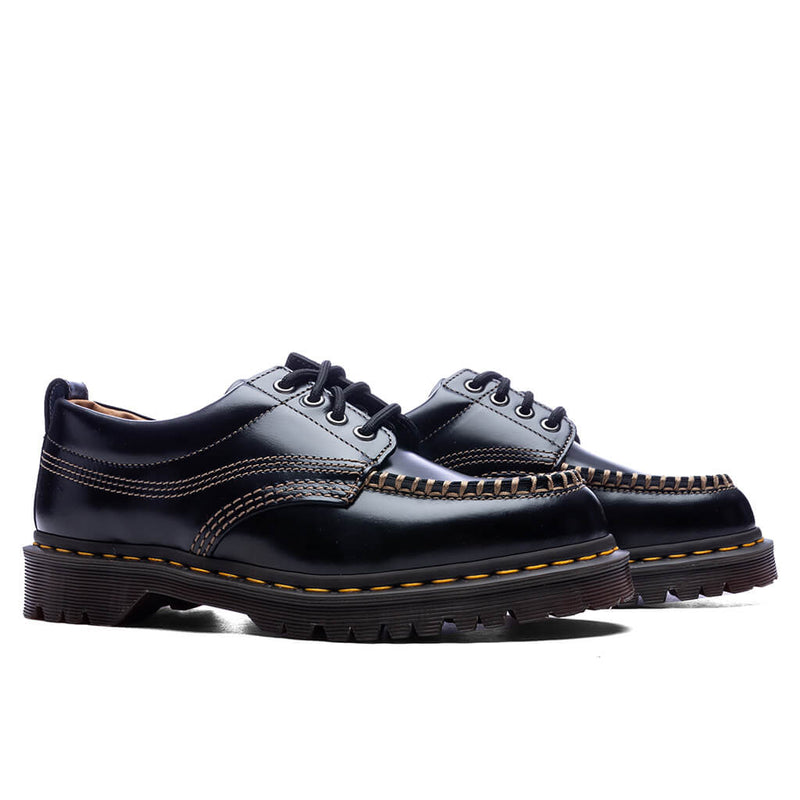 Lowell Leather Moc Toe - Black