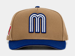 Shoe Palace Exclusive Mexico Curve Khaki 950AF Snapback Mens Hat (Khaki/Blue)