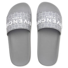 Slide Flat Sandals - Medium Grey