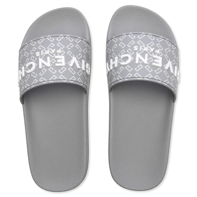 Slide Flat Sandals - Medium Grey