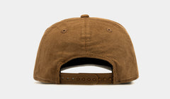 Las Vegas Raiders Golfer Snapback Mens Hat (Brown/White)