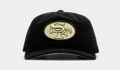 San Francisco 49Ers Golfer Snapback Mens Hat (Black/White)