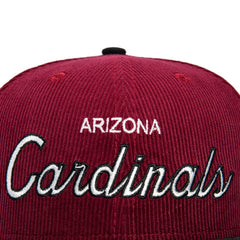 New Era 59Fifty Arizona Cardinals Script Corduroy Hat - Cardinal, Black