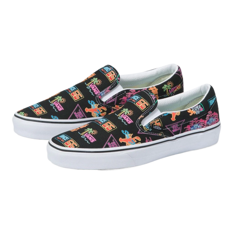 Vans Classic Slip-On (Vans Market/Black/Neon)