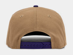 Phoenix Suns Khaki 950AF Snapback Mens Hat (Khaki/Purple)
