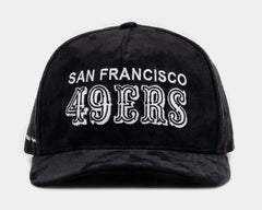 San Francisco 49Ers Black Suede 950AF Snapback Mens Hat (Black)