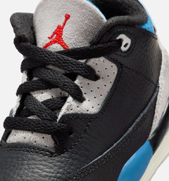 Air Jordan 3 Retro OG Rare Air Infant Toddler Lifestyle Shoe - Black/Chile Red/Neutral Grey