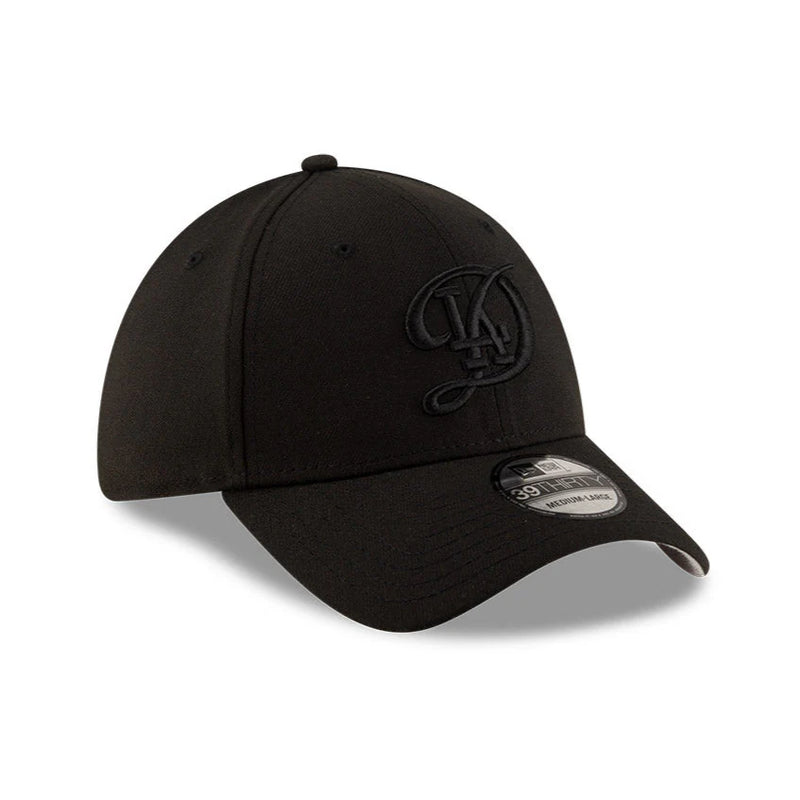 New Era 39Thirty Los Angeles Dodgers City Connect Stretch Fitted Hat - Black, Black