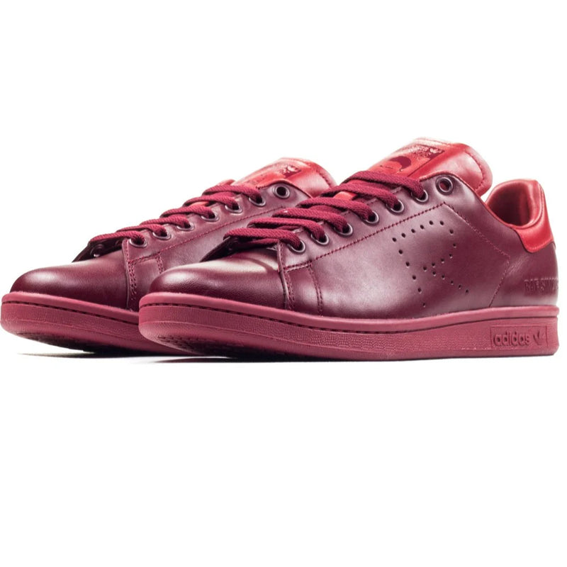 Adidas Raf Simons Stan Smith Burgandy Red Sneaker Shoe Trainer