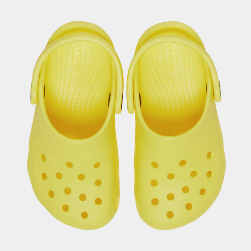 Classic Clog Infant Toddler Sandals (Yellow)