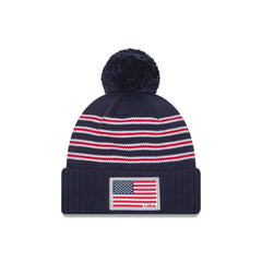 2025 Ryder Cup Team USA Flag Pom Knit Hat
