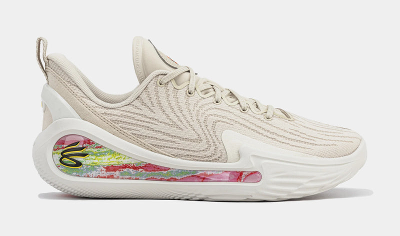 Curry Flow 12 STRN Mens Basketball Shoes (Beige/White)