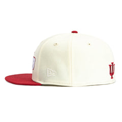 New Era 59Fifty Indiana Hoosiers 1987 Final Four Patch Final Four Hat - White, Cardinal