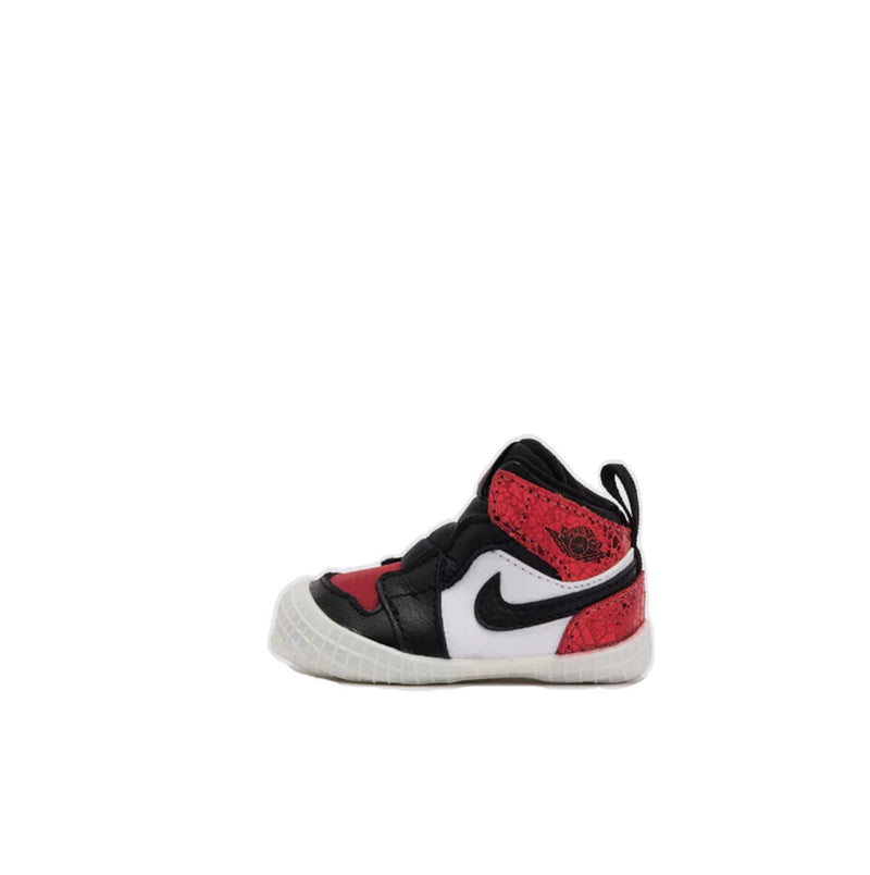 AIR JORDAN 1 'RUBY' CRIB BOOTIE (INFANT) - VARSITY RED/BLACK
