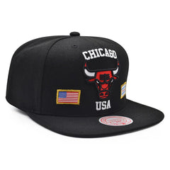 Chicago Bulls Mitchell & Ness CITY PRIDE Snapback NBA Hat - Black