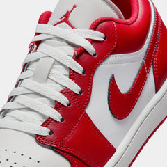Air Jordan 1 Low Mens Lifestyle Shoes (Summit White/Summit White/Varsity Red)