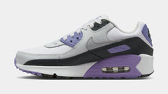 Air Max 90 Grade School Lifestyle Shoes (White/Dusty Amethyst/Photon Dust/Light Smoke Grey)