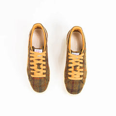 Puma Clyde Harris Tweed Chamomile Caramel Latte Beige Brown White 398512 02 Sneaker Shoe Trainer