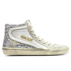Women'S Slide Sneaker - Silver/White/Marble