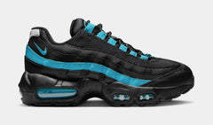 Air Max 95 Grade School Running Shoes (Black/Baltic Blue/Black/Pearl Grey)