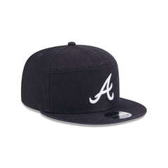 Atlanta Braves Cotton Canvas Split Panel 9FIFTY Trucker Hat