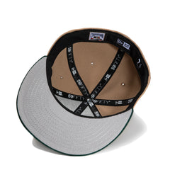 New Era 59Fifty Los Angeles Dodgers 50Th Anniversary Stadium Patch Hat - Khaki, Green