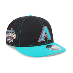 New Era 9Fifty Retro Crown Arizona Diamondbacks 20Th Anniversary Champions Patch a Snapback Hat - Black, Teal