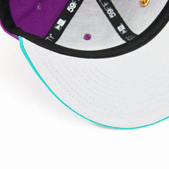 New Era Cincinnati Reds Mr. Redlegs Sparkling Grape Teal Green Purple White 59Fifty 5950 Patch Fitted Cap Hat