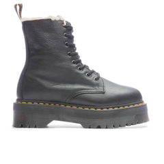 Women'S Jadon Boot Leather Faux Fur Lined Platforms - Black